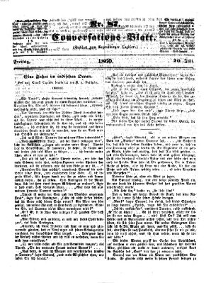 Regensburger Conversations-Blatt (Regensburger Tagblatt) Freitag 20. Juli 1860