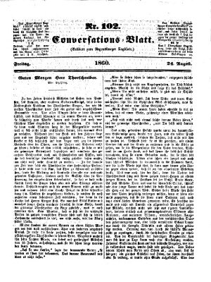 Regensburger Conversations-Blatt (Regensburger Tagblatt) Freitag 24. August 1860