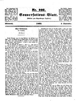 Regensburger Conversations-Blatt (Regensburger Tagblatt) Mittwoch 5. September 1860