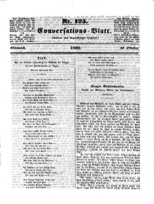 Regensburger Conversations-Blatt (Regensburger Tagblatt) Mittwoch 17. Oktober 1860