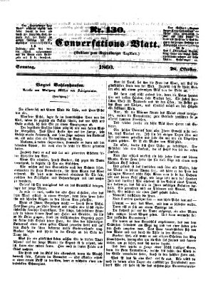 Regensburger Conversations-Blatt (Regensburger Tagblatt) Sonntag 28. Oktober 1860