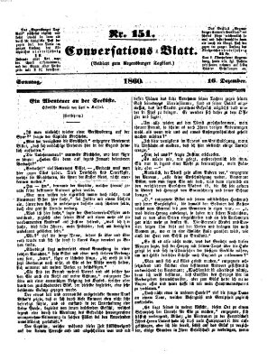 Regensburger Conversations-Blatt (Regensburger Tagblatt) Sonntag 16. Dezember 1860