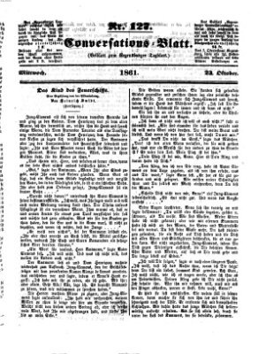Regensburger Conversations-Blatt (Regensburger Tagblatt) Mittwoch 23. Oktober 1861