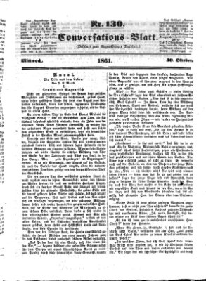 Regensburger Conversations-Blatt (Regensburger Tagblatt) Mittwoch 30. Oktober 1861
