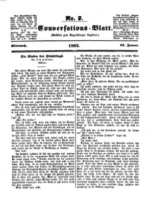 Regensburger Conversations-Blatt (Regensburger Tagblatt) Mittwoch 15. Januar 1862