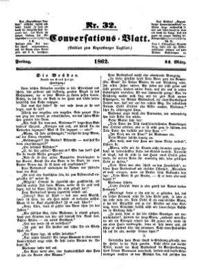 Regensburger Conversations-Blatt (Regensburger Tagblatt) Freitag 14. März 1862