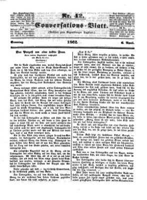 Regensburger Conversations-Blatt (Regensburger Tagblatt) Sonntag 6. April 1862