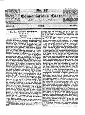 Regensburger Conversations-Blatt (Regensburger Tagblatt) Mittwoch 14. Mai 1862