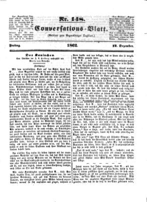 Regensburger Conversations-Blatt (Regensburger Tagblatt) Freitag 12. Dezember 1862