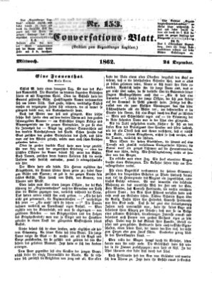 Regensburger Conversations-Blatt (Regensburger Tagblatt) Mittwoch 24. Dezember 1862