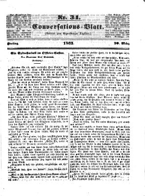 Regensburger Conversations-Blatt (Regensburger Tagblatt) Freitag 20. März 1863