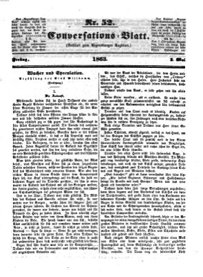 Regensburger Conversations-Blatt (Regensburger Tagblatt) Freitag 1. Mai 1863