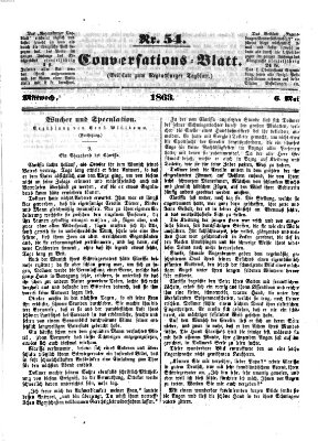 Regensburger Conversations-Blatt (Regensburger Tagblatt) Mittwoch 6. Mai 1863
