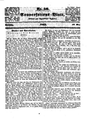 Regensburger Conversations-Blatt (Regensburger Tagblatt) Sonntag 10. Mai 1863