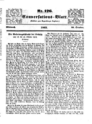 Regensburger Conversations-Blatt (Regensburger Tagblatt) Mittwoch 21. Oktober 1863
