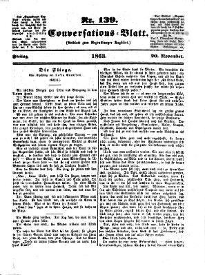 Regensburger Conversations-Blatt (Regensburger Tagblatt) Freitag 20. November 1863