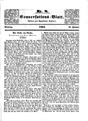 Regensburger Conversations-Blatt (Regensburger Tagblatt) Sonntag 17. Januar 1864