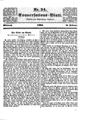 Regensburger Conversations-Blatt (Regensburger Tagblatt) Mittwoch 24. Februar 1864