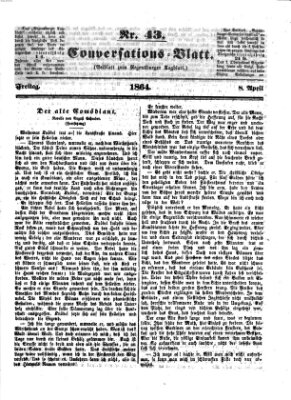 Regensburger Conversations-Blatt (Regensburger Tagblatt) Freitag 8. April 1864