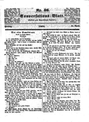 Regensburger Conversations-Blatt (Regensburger Tagblatt) Freitag 15. April 1864