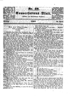 Regensburger Conversations-Blatt (Regensburger Tagblatt) Freitag 22. April 1864