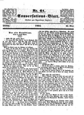 Regensburger Conversations-Blatt (Regensburger Tagblatt) Freitag 20. Mai 1864