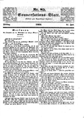 Regensburger Conversations-Blatt (Regensburger Tagblatt) Freitag 15. Juli 1864