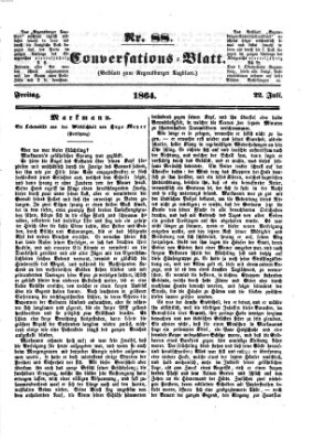 Regensburger Conversations-Blatt (Regensburger Tagblatt) Freitag 22. Juli 1864