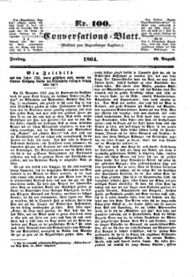 Regensburger Conversations-Blatt (Regensburger Tagblatt) Freitag 19. August 1864