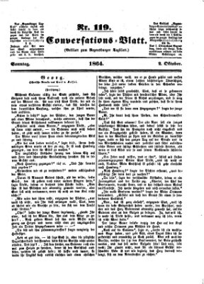 Regensburger Conversations-Blatt (Regensburger Tagblatt) Sonntag 2. Oktober 1864
