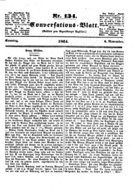Regensburger Conversations-Blatt (Regensburger Tagblatt) Sonntag 6. November 1864