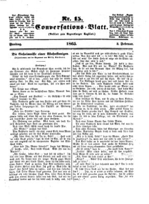 Regensburger Conversations-Blatt (Regensburger Tagblatt) Freitag 3. Februar 1865