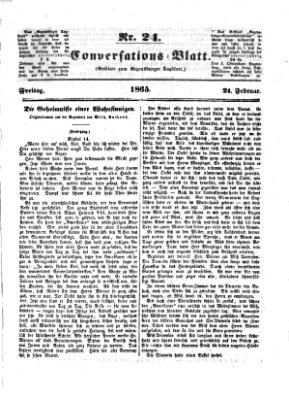 Regensburger Conversations-Blatt (Regensburger Tagblatt) Freitag 24. Februar 1865