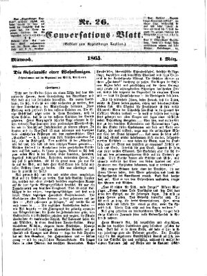 Regensburger Conversations-Blatt (Regensburger Tagblatt) Mittwoch 1. März 1865