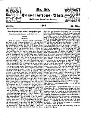 Regensburger Conversations-Blatt (Regensburger Tagblatt) Freitag 10. März 1865