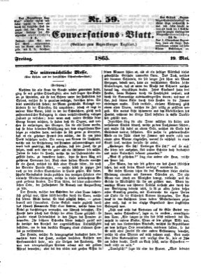 Regensburger Conversations-Blatt (Regensburger Tagblatt) Freitag 19. Mai 1865