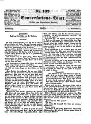 Regensburger Conversations-Blatt (Regensburger Tagblatt) Sonntag 5. November 1865