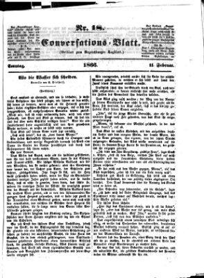 Regensburger Conversations-Blatt (Regensburger Tagblatt) Sonntag 11. Februar 1866