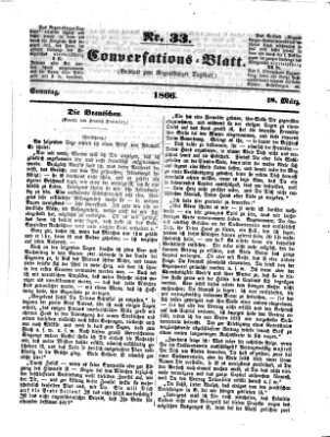 Regensburger Conversations-Blatt (Regensburger Tagblatt) Sonntag 18. März 1866