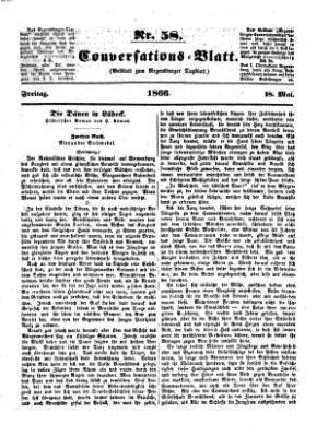 Regensburger Conversations-Blatt (Regensburger Tagblatt) Freitag 18. Mai 1866