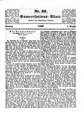 Regensburger Conversations-Blatt (Regensburger Tagblatt) Sonntag 5. August 1866