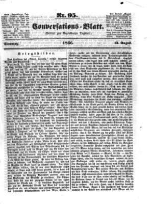 Regensburger Conversations-Blatt (Regensburger Tagblatt) Sonntag 12. August 1866