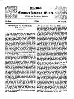Regensburger Conversations-Blatt (Regensburger Tagblatt) Freitag 24. August 1866