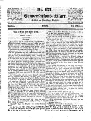 Regensburger Conversations-Blatt (Regensburger Tagblatt) Freitag 26. Oktober 1866