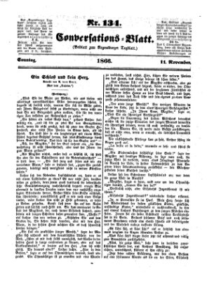 Regensburger Conversations-Blatt (Regensburger Tagblatt) Sonntag 11. November 1866