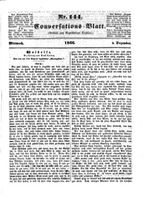 Regensburger Conversations-Blatt (Regensburger Tagblatt) Mittwoch 5. Dezember 1866