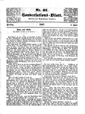 Regensburger Conversations-Blatt (Regensburger Tagblatt) Freitag 7. Juni 1867