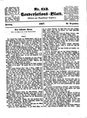 Regensburger Conversations-Blatt (Regensburger Tagblatt) Freitag 27. Dezember 1867