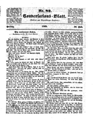 Regensburger Conversations-Blatt (Regensburger Tagblatt) Freitag 10. Juli 1868