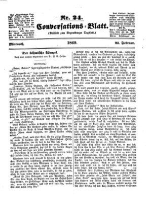Regensburger Conversations-Blatt (Regensburger Tagblatt) Mittwoch 24. Februar 1869